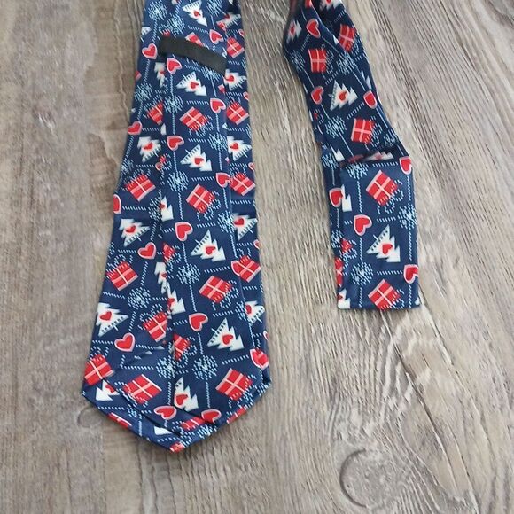 Christmas Necktie Christmas Party Fun Christmas Theme Print Tie Christmas trees - Picture 5 of 6